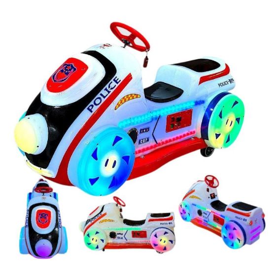 صورة دراجة كهربائية للأطفال بتصميم شرطة